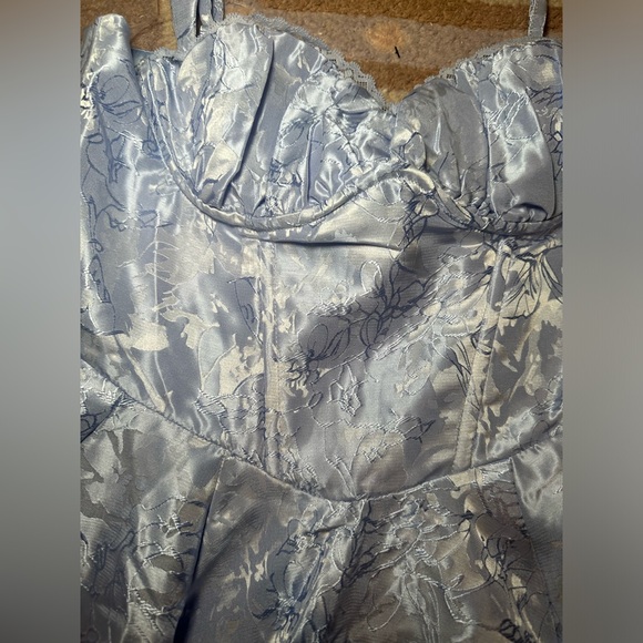 Windsor Light Blue Mini Dress - Picture 4 of 11